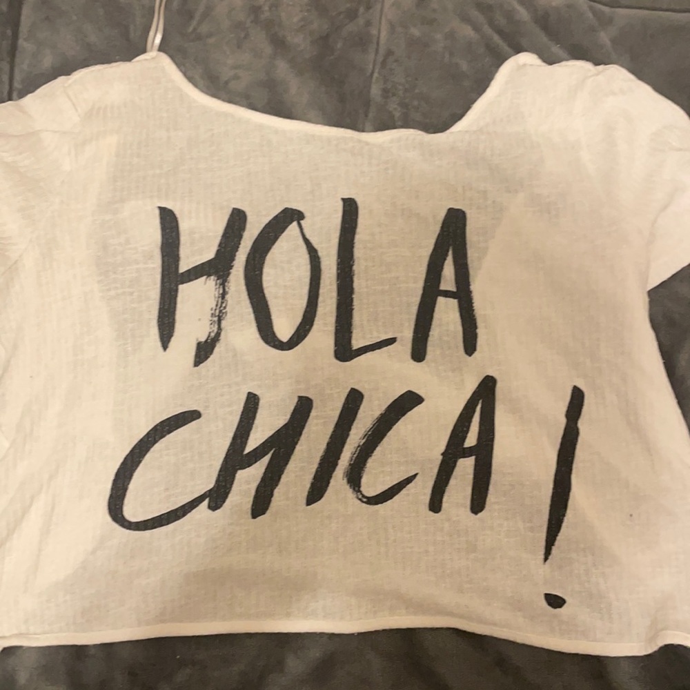 Crop top open back